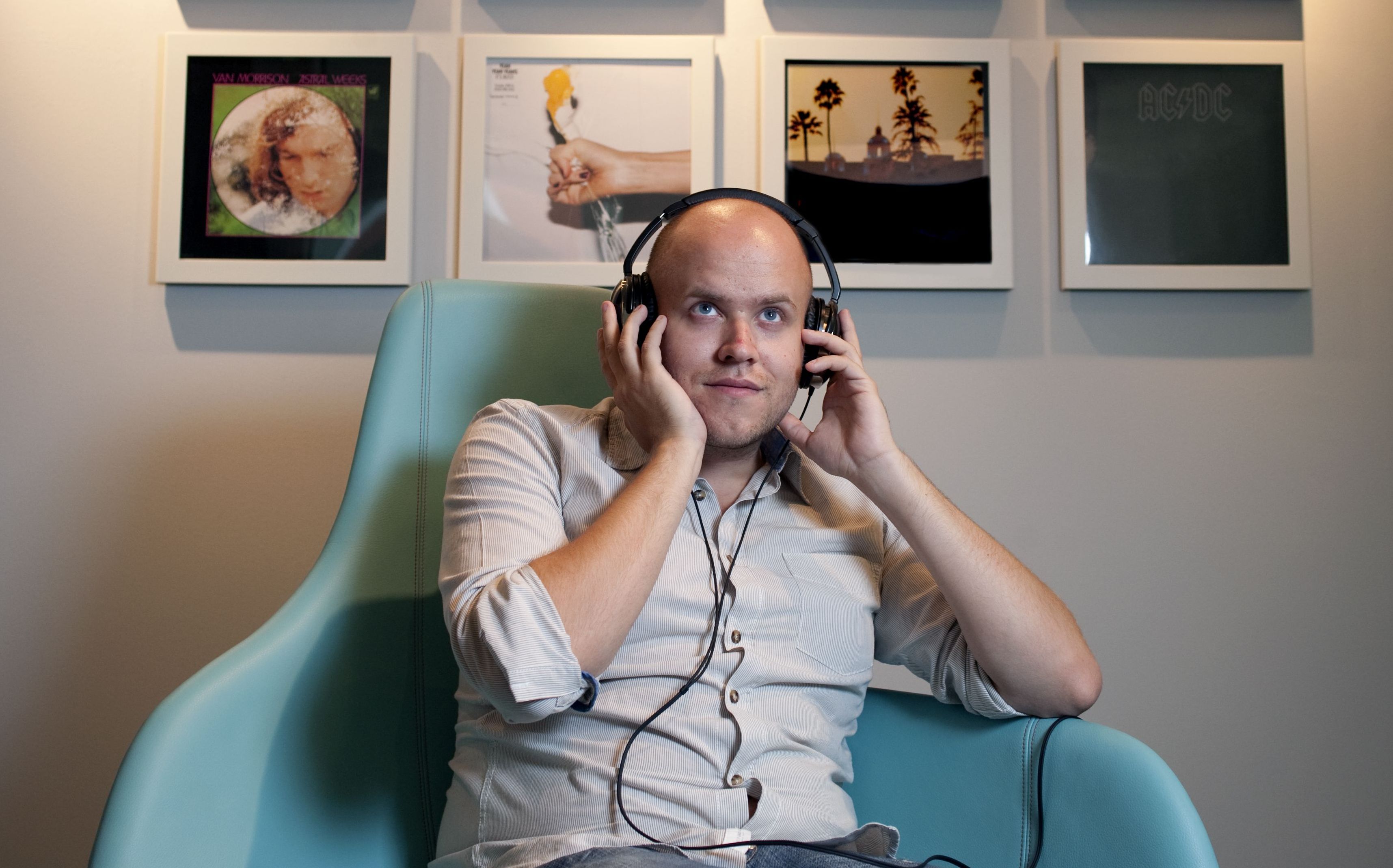 Ek at the Spotify office in London in 2010, two years after the company’s launch